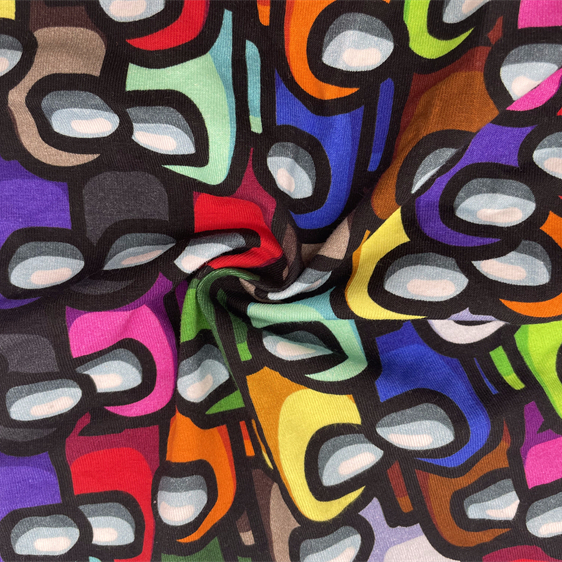 Hot Selling Ready Made 95% Cotton 5% Custom Digital Printing Cotton Lycra Fabric In Stock