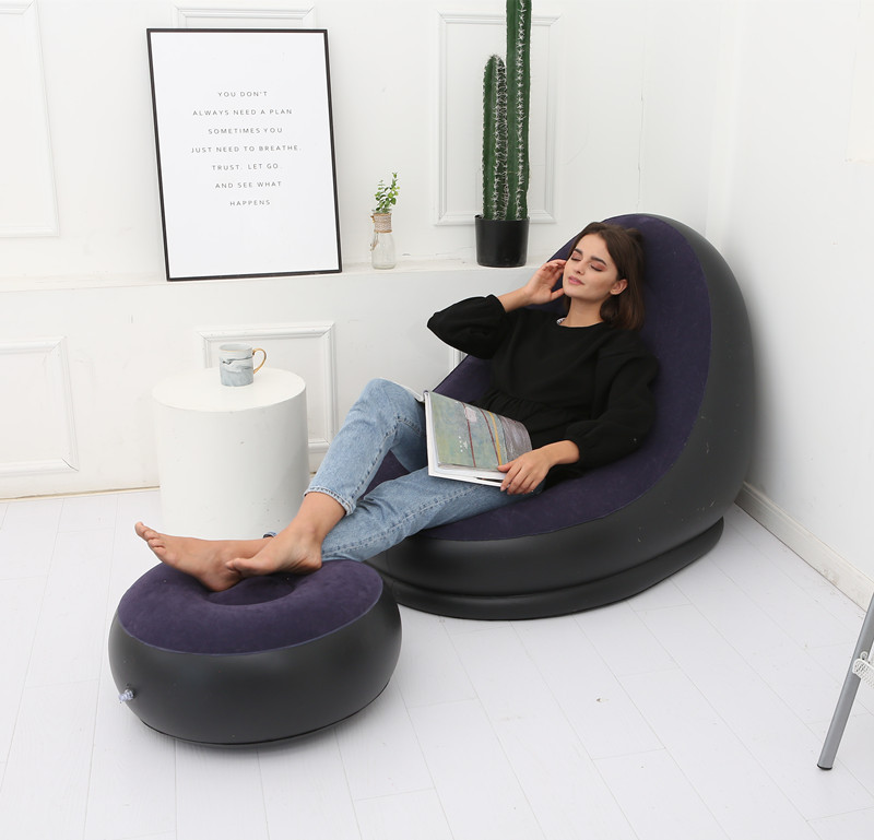 Living Room Air Recliner Style Inflatable Bean Bag Chair