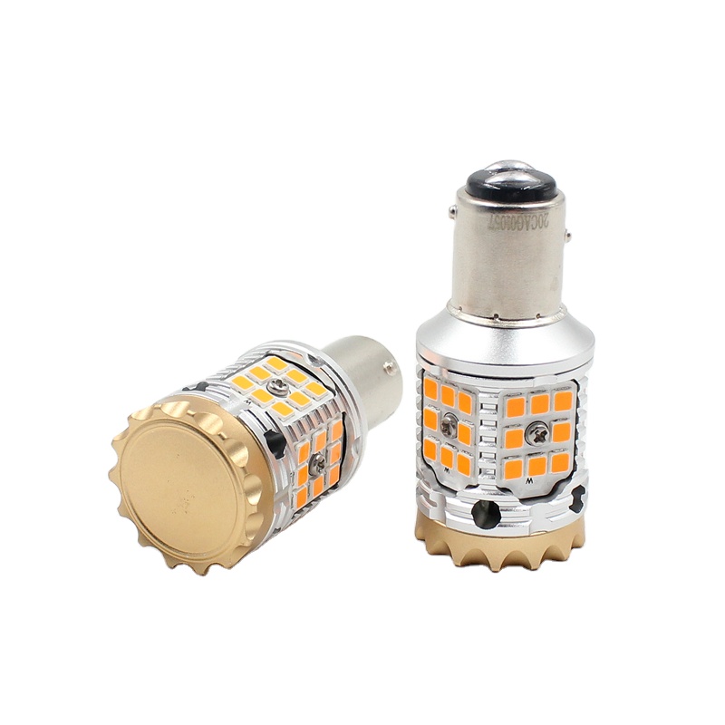 1157 BAY15D BA15S BAU15S P21W PY21W 3156 30SMD 3030 canbus без ошибок, без гипер-вспышки, желтая автомобильная светодиодная лампа указателя поворота, стоп-сигнал, свет