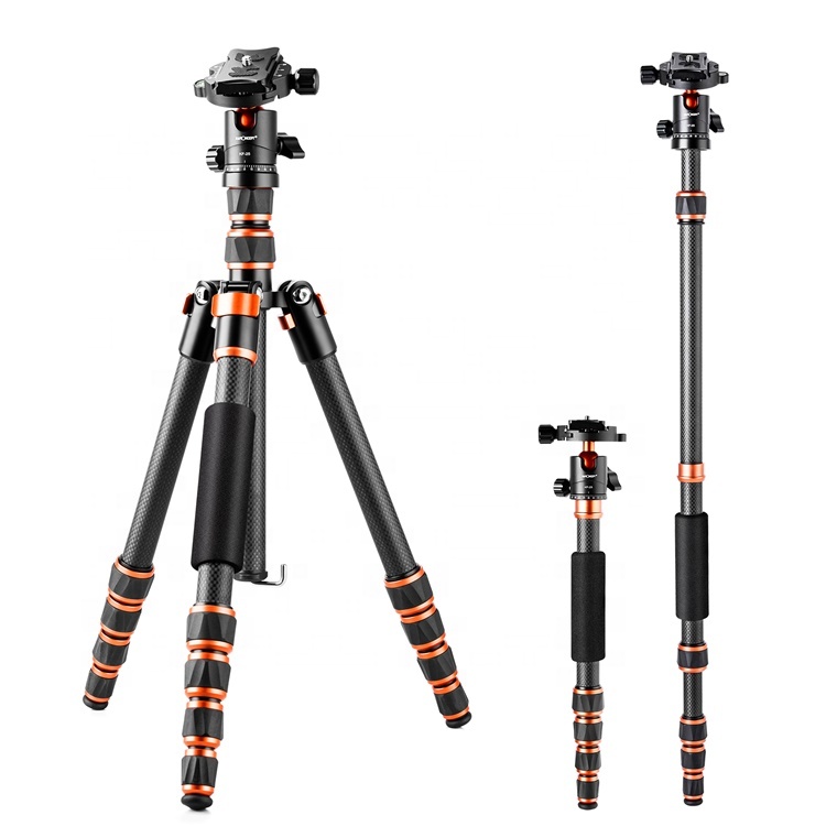 K & F Concept монопод из углеродного волокна складной видео штатив монопод для dslr