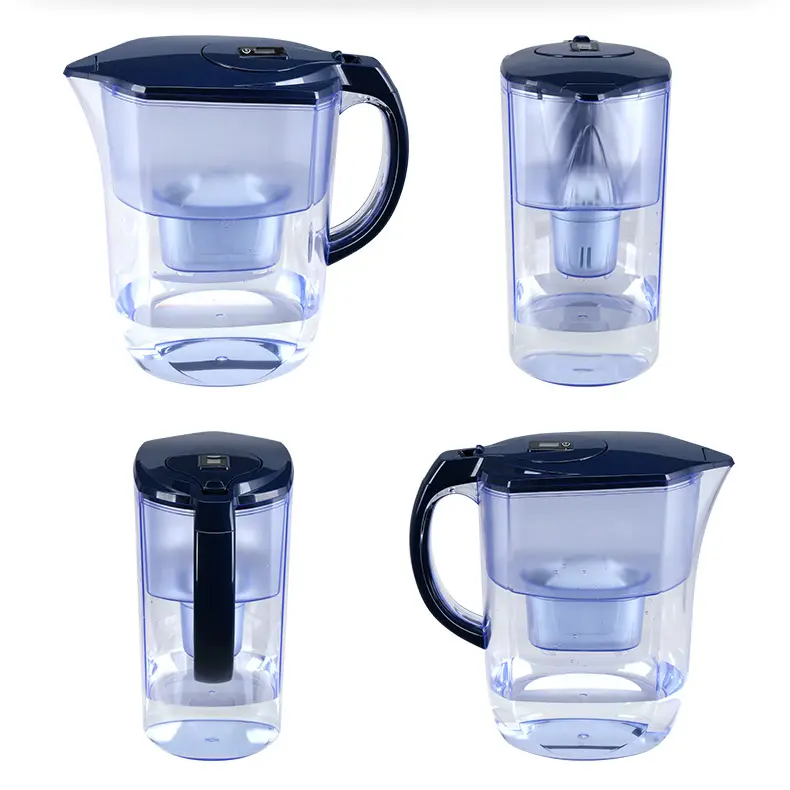 Wellblue alkaline drinking water purifier jug with dial counter portable water filter kettle jug