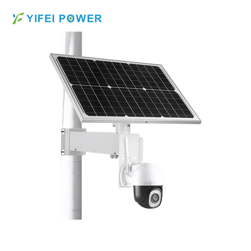 Factory Direct Wholesale Outdoor Easy Installation 12V 40-120W Solar Power CCTV Camera System