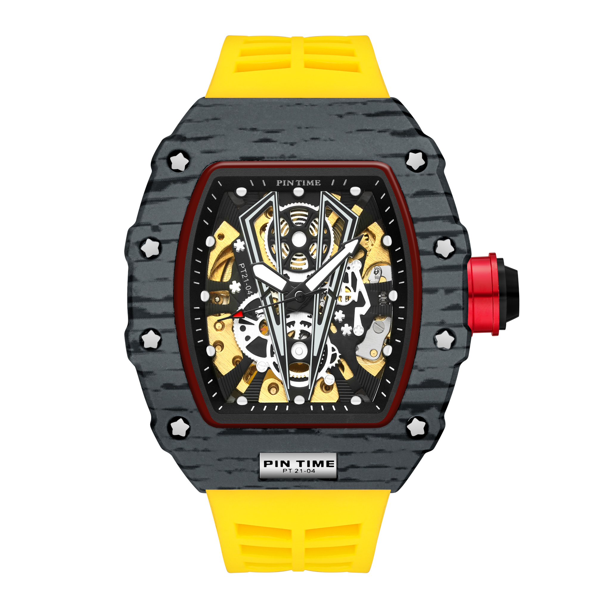 RM Men Watch Luxury Chronograph Mechanical Top Quality Japan Movement Richard watch case Carbon Fiber bezel