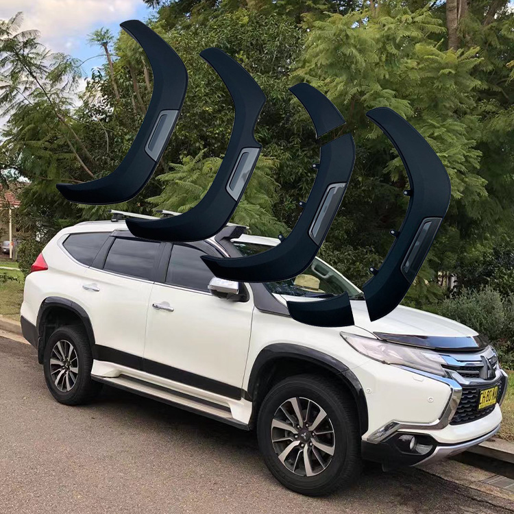 FFD47 Wide Wheel Fender Flares Matte Black for NISSAN NAVARA D40 2004-onwards Universal ABS 3 Months OEM Standard Textured