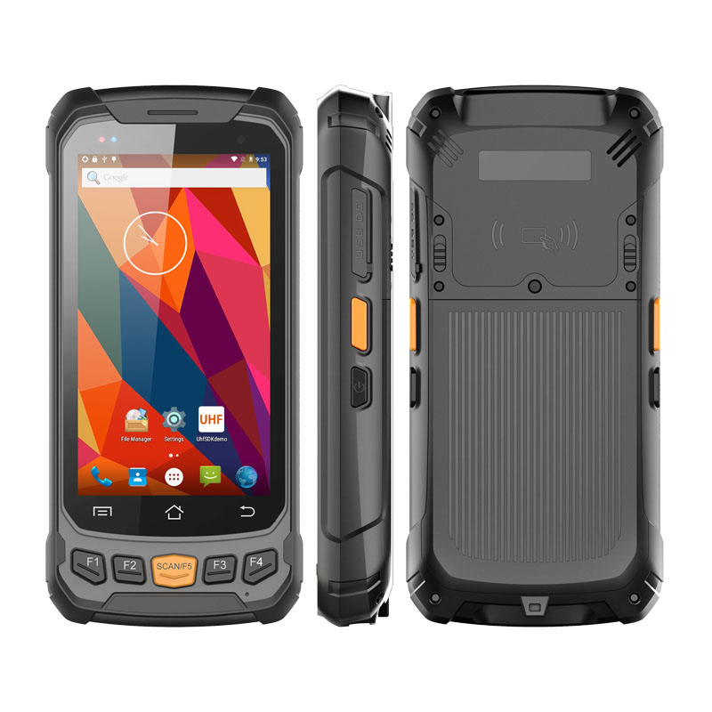 UNIWA V4C 4,7 дюймовый ручной UHF 1D/2D сканер штрих-кода PDA