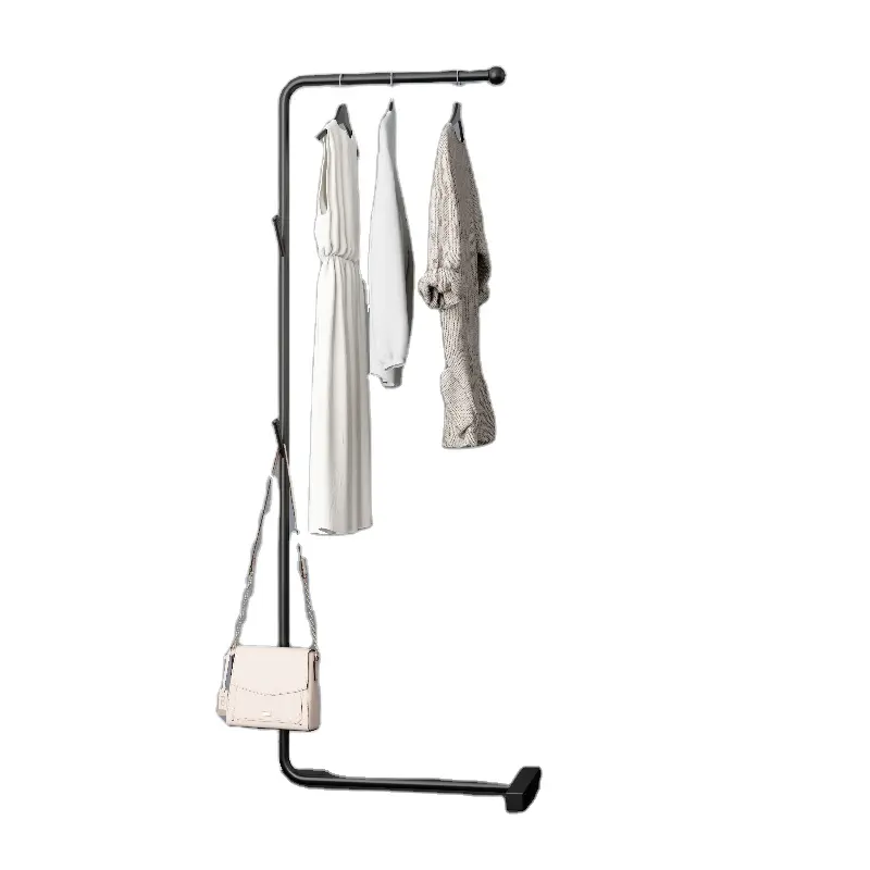 Amazon Hot Sell Simple Cheap Hanger Standing Shelving Clothes Storage Coat Racks