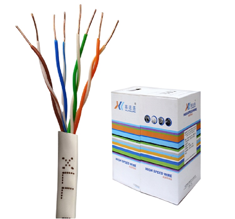 Популярный в Китае высококачественный внутренний Cat 6 CCA 300 м 305 м 500 м cat5e cat6 UTP неизолированный медный 24AWG Lan кабель