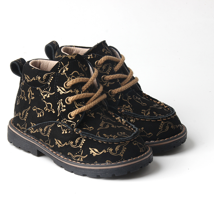 Durable Shoes Skidproof Fancy Wholesale Colorful Lovely Leather Kids Boots