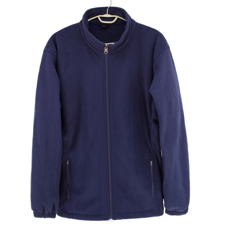 Custom Design Winter Mens Full Zip Fleece Jacket Outdoor Plus Size Warm Thin Premium Polar Fleece Jacket