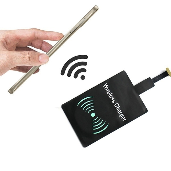 Micro USB 8PIN Универсальный адаптер для быстрой зарядки Qi Беспроводное зарядное устройство приемник для Type-C iPhone Samsung Android