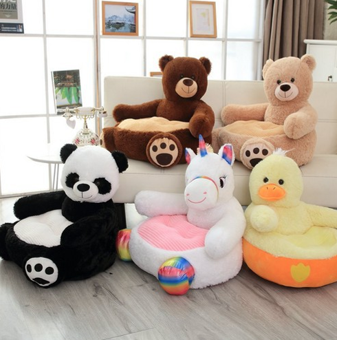 Hot Sale Cute Teddy Bear Panda Unicorn Duck Plush Toy Child Sofa Kids Plush Chair Manufacturers Kids Baby Chair