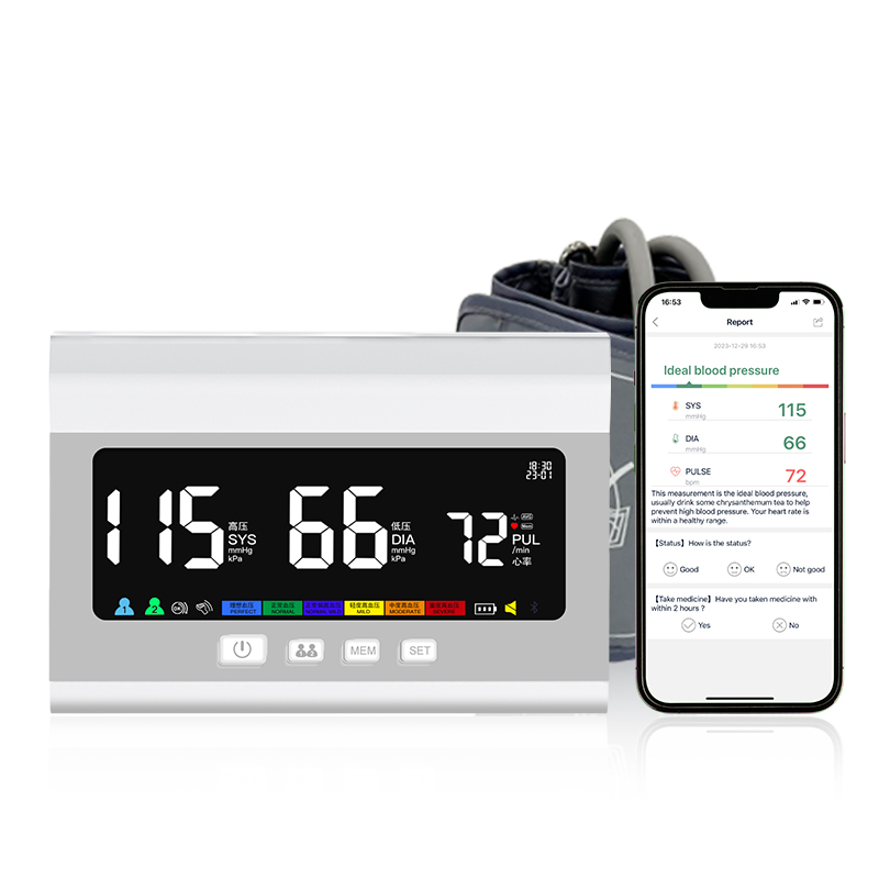 Portable BT Upper Arm Medical Voice Sphygmomanometer BP Machine Digital High Blood Pressure Monitor