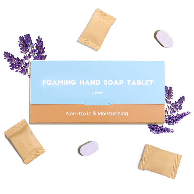 Eco Friendly Outdoor Hotel Camping Hiking Refills Foaming Hand Soap Tablet