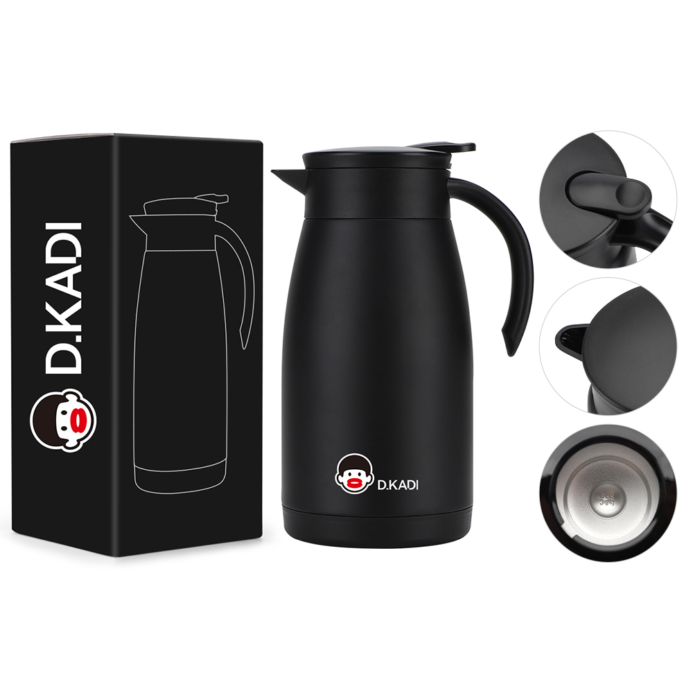 500ML Double Wall Stainless Steel Vacuum Insulated Coffee Pots Stocked Thermal Coffee Carafe kettles