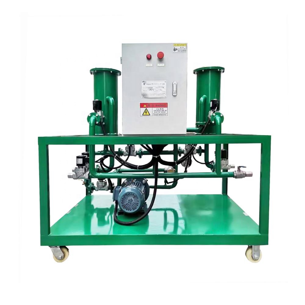 Portable three stage oil purifier machine to remove impuries from waste oil