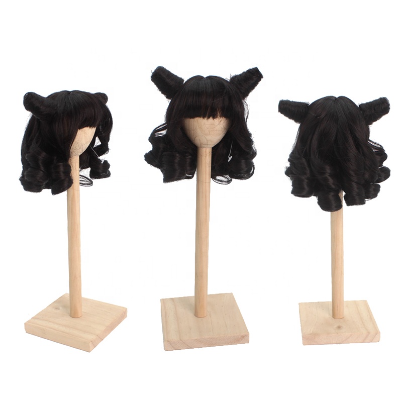 2021 New Arrival black cosplay wigs for BJD doll accessories for 1/3 1/6 1/8 BJD doll wig