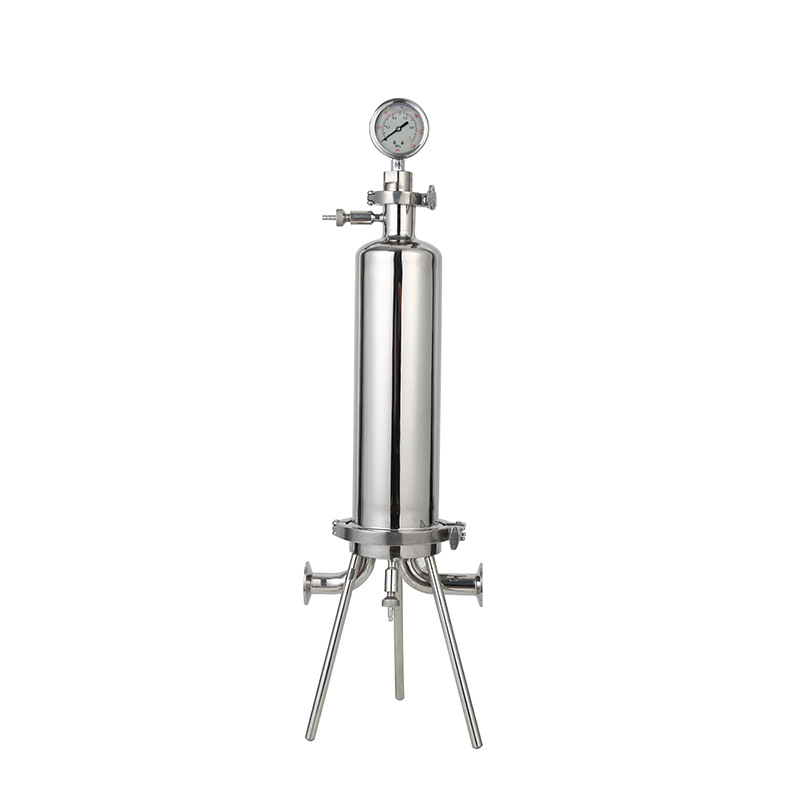 304 stainless steel single core filter sanitary microporous membrane filter food grade single core liquid filter