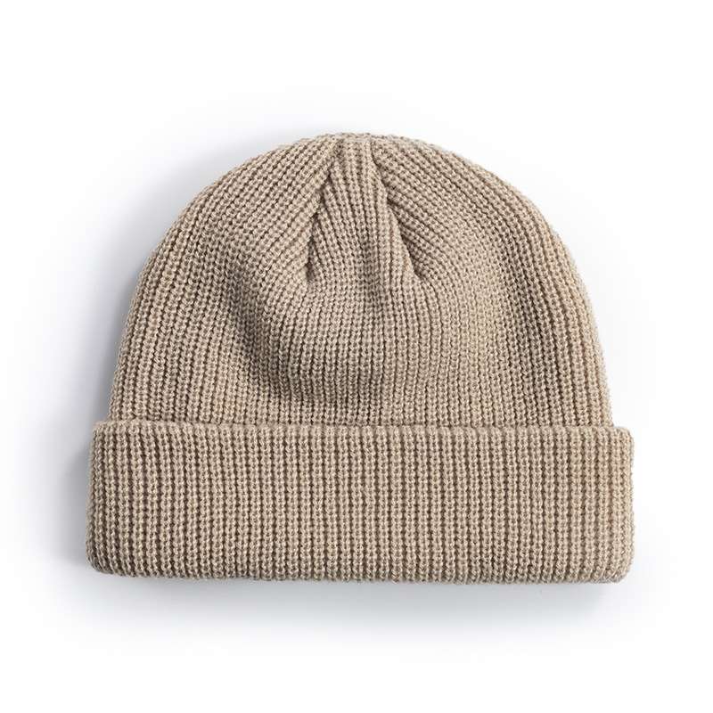 Wholesale Custom Winter Women Hats Designer Acrylic Knitted Beanie Hat Basic Knit Beanies