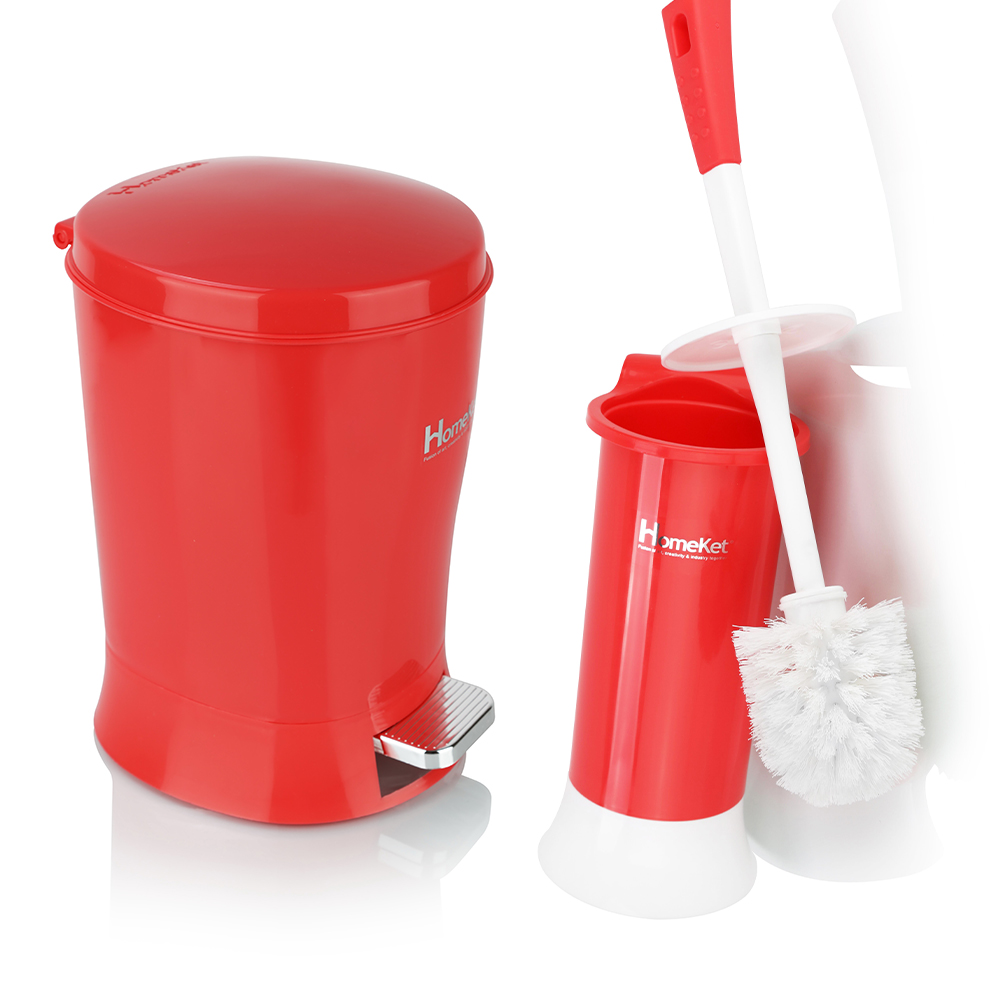 Good quality Convenient and Hygienic EMILY trash bin and brush with compact design and durable construction