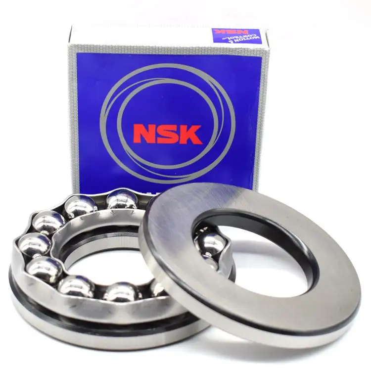 NSK single direction steel ball thrust ball bearing 51208