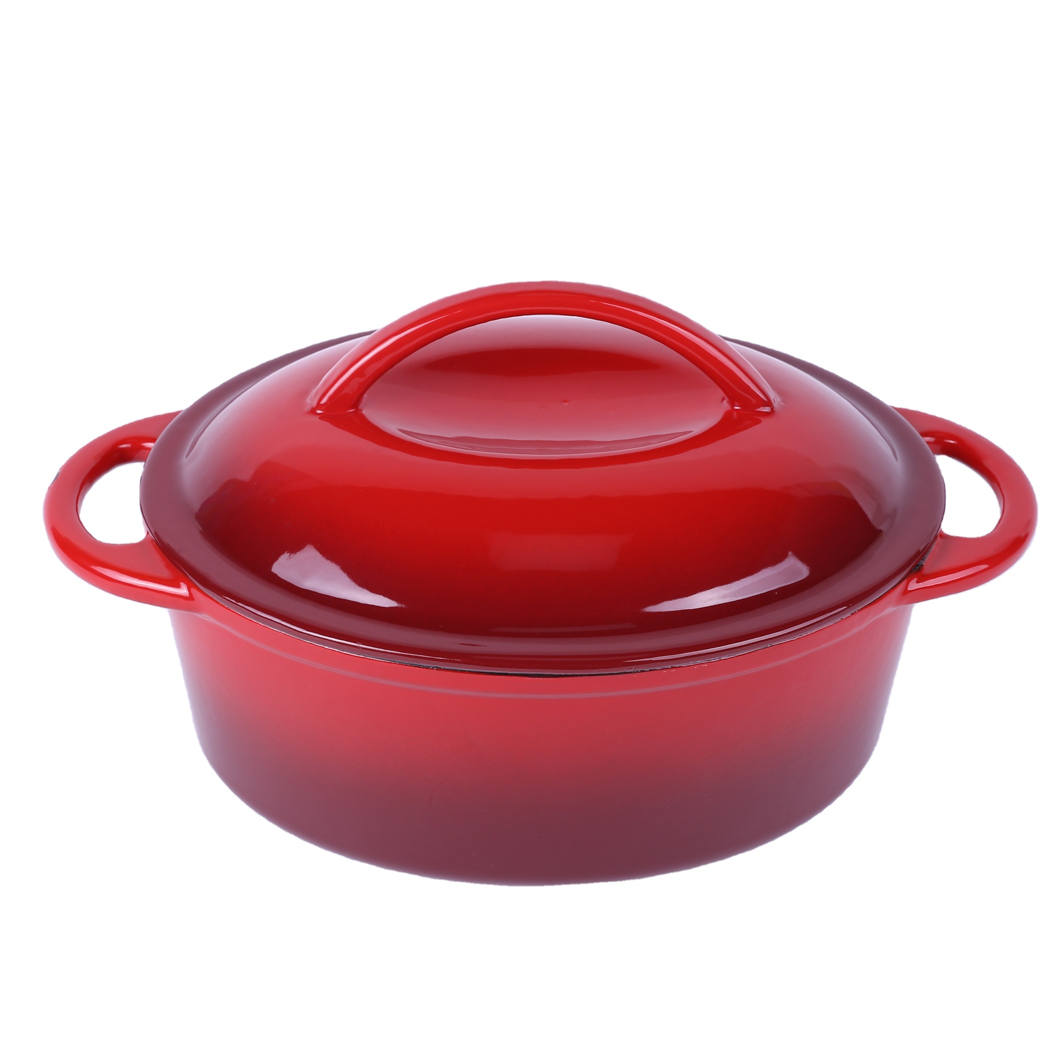 red enamel cast iron casserole/cast iron cookware set