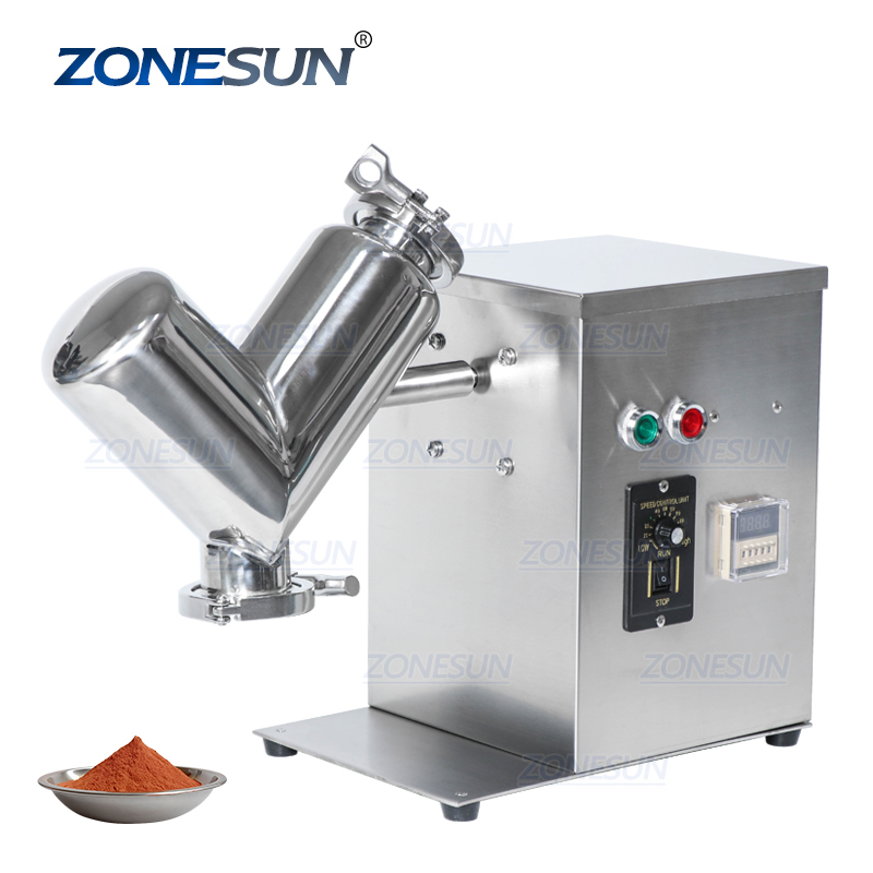ZONESUN V2 машина для смешивания сыпучих веществ нержавеющая сухой порошок миксер блендер для таблетки планшет конфеты витамин дом смесительная машина