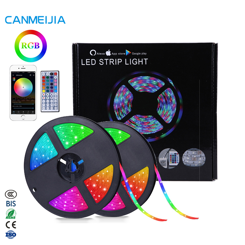 5 м 10 М 5050 смарт Wifi 12 в контроллер Tira De Luz Led RGB Водонепроницаемый гибкий пульт дистанционного управления Светодиодная лента, умная светодиодная полоса