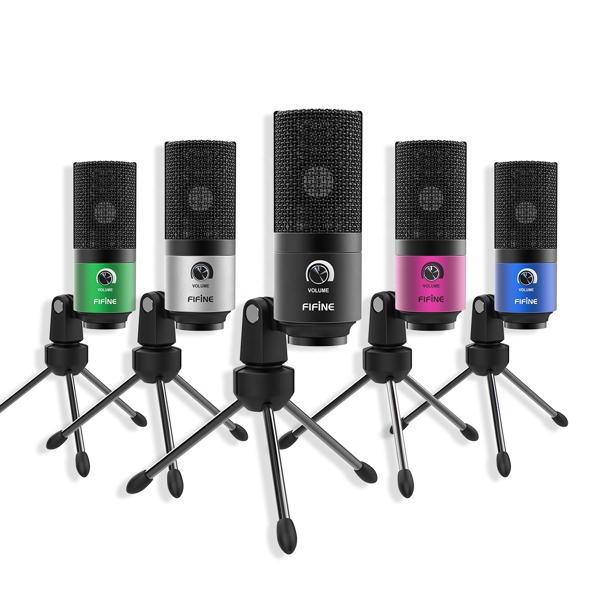 Fifine K669B микрофон металлический диктофон USB конденсаторный Студийный микрофон