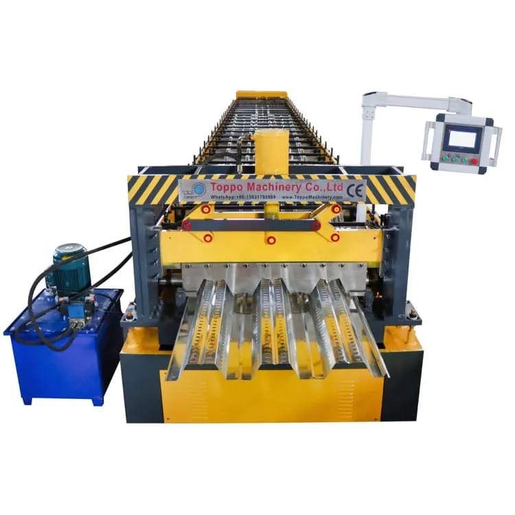 Automatic Floor Decking Metal Sheet Rolling Making Machine