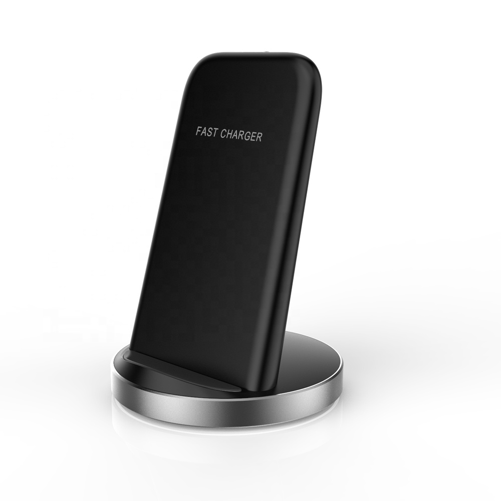 Лидер продаж 2021, портативные беспроводные зарядные устройства для Samsung S20, сертифицированная Qi 10 Вт, подставка для беспроводной зарядки смартфона для iPhone 12