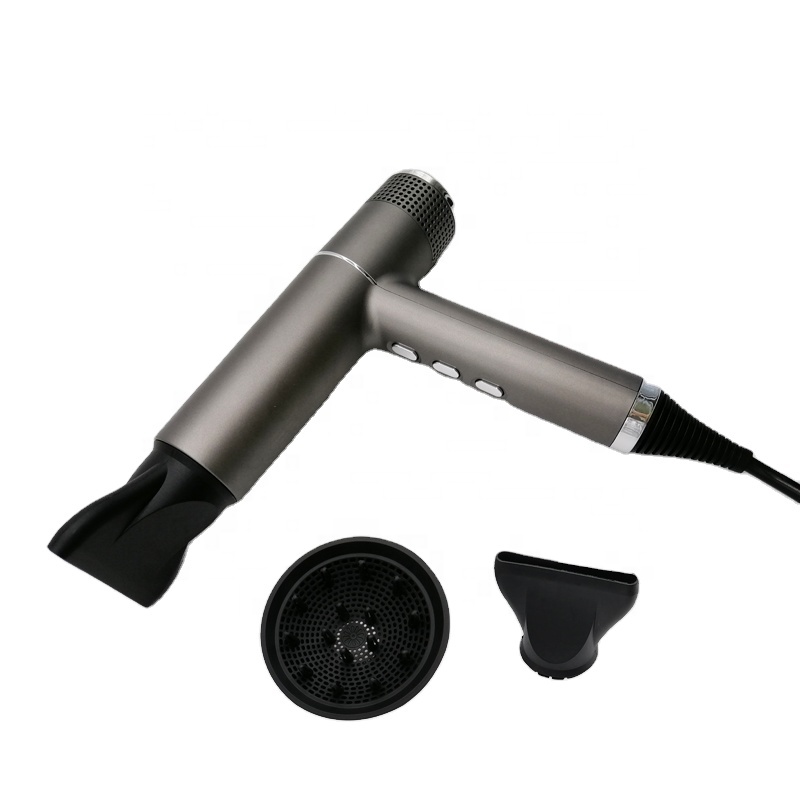 Link Beauty 2021 new T shape slim ergonomic design portable blow dryer white travel air hair dryer