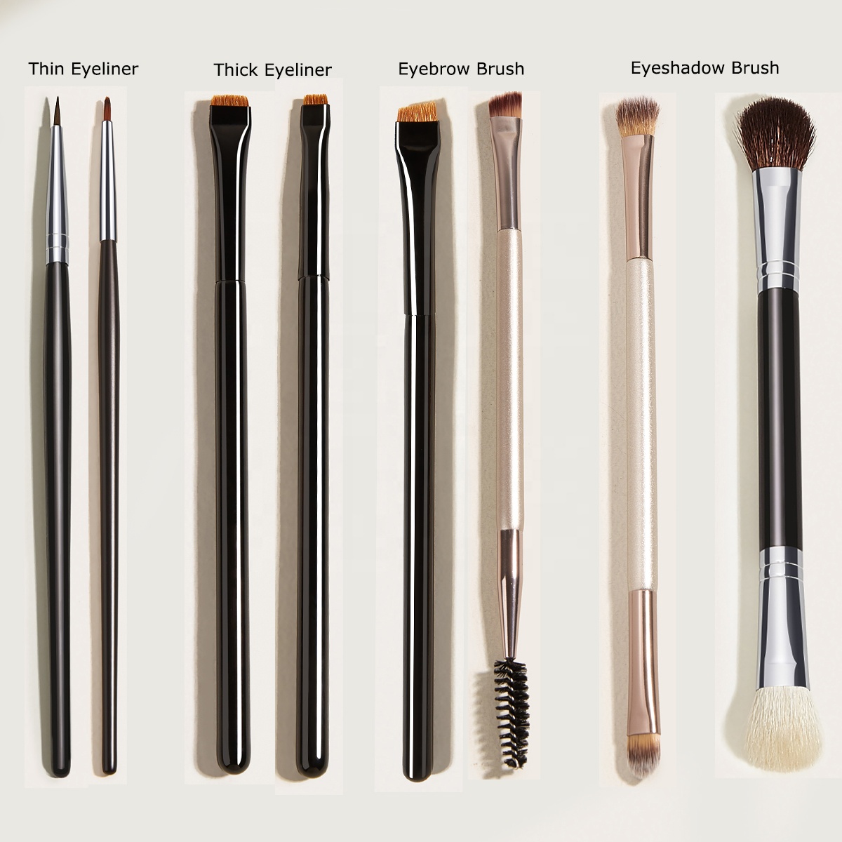 Customized Logo Professional Single Vegan Makeup Brush Synthetic Hair Eye eyeshadow Eyeliner Eyebrow High Quality Makeup Brush
