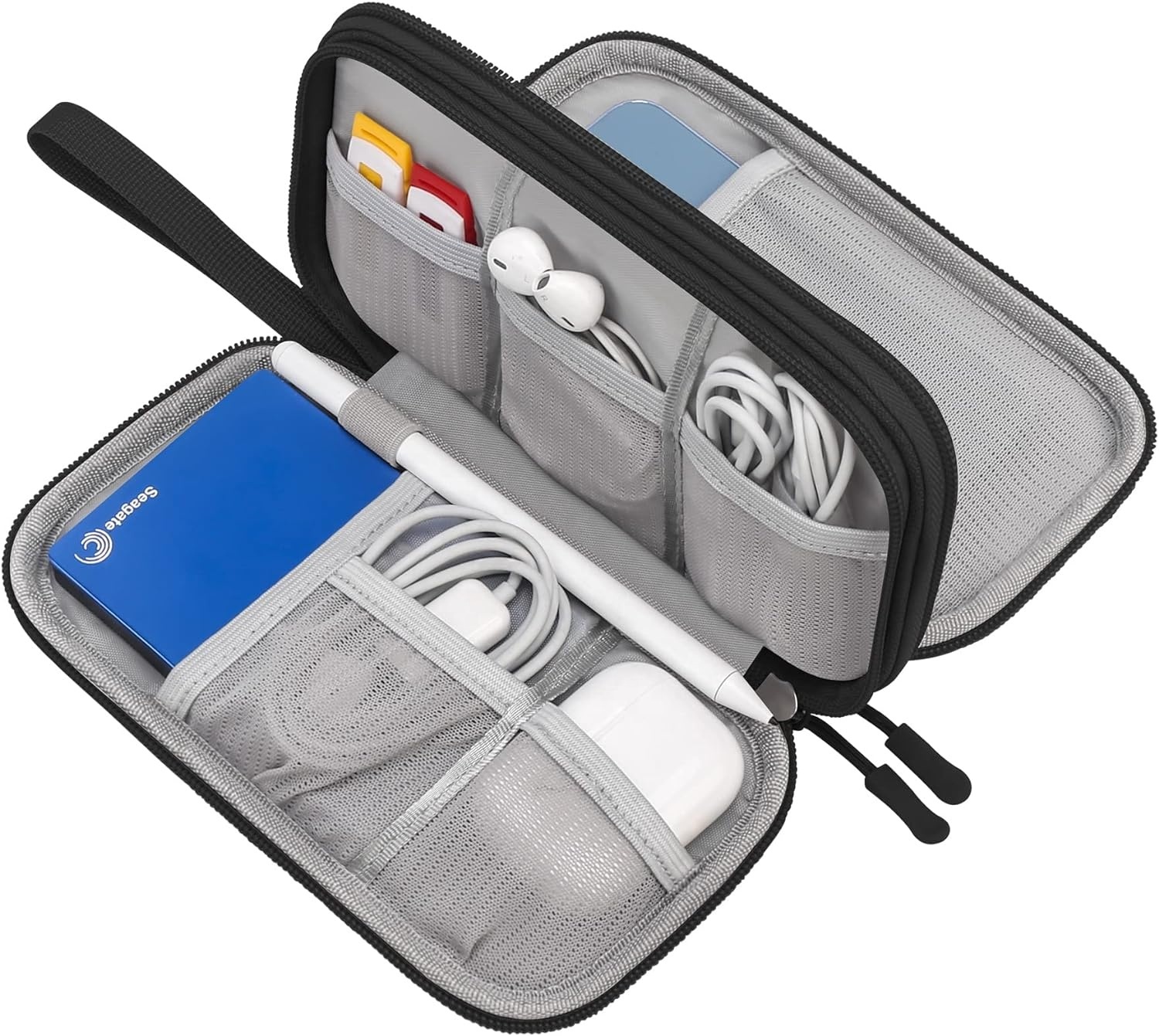 Universal Electronic Accessories Cable Organizer Bag for USB Sticks & Cables & Power Bank & Charger & Phone & SD Card - Factory