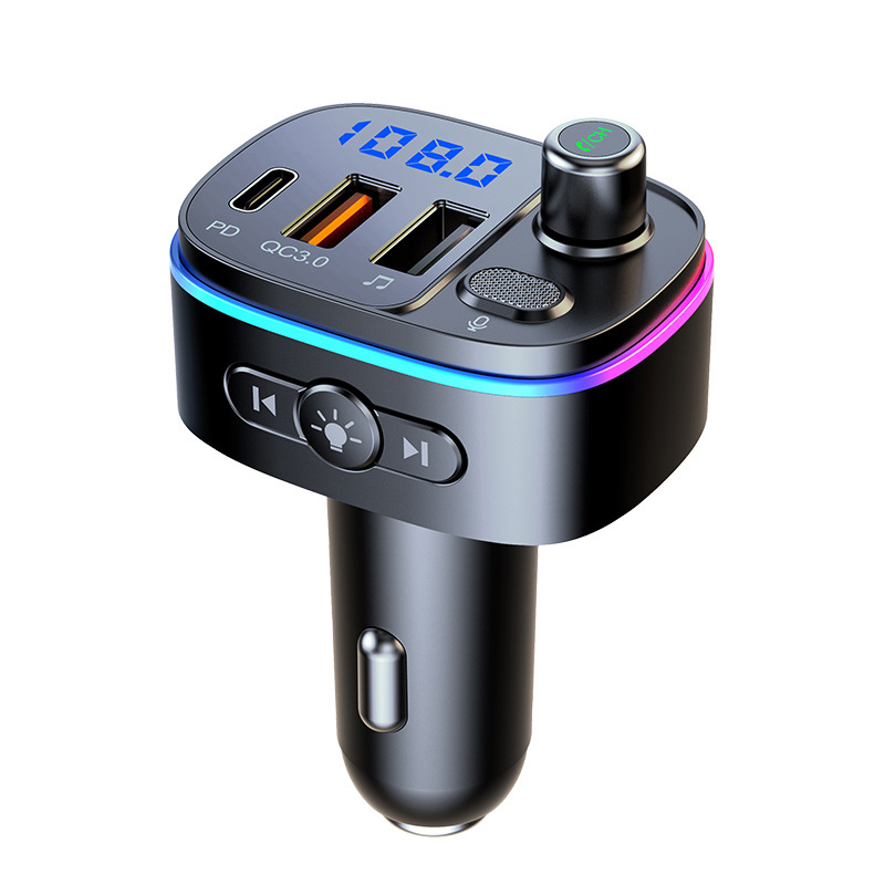 T65 автомобильный BT mp3-плеер с двойным USB PD-портом поддержка зарядки стерео автомобиль BT 5,0 MP3-плеер FM-передатчик