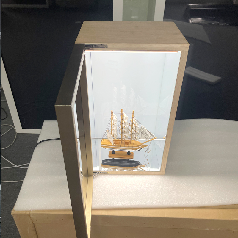 Прозрачная витрина ЖК-дисплей голограмма 3D oled шкаф для рекламы