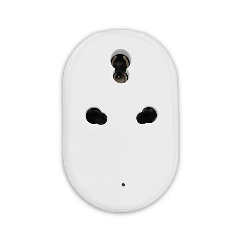 16A Indian wifi tuya smart plug socket with energy monitor, app remote control, compatible with Alexa and google home.