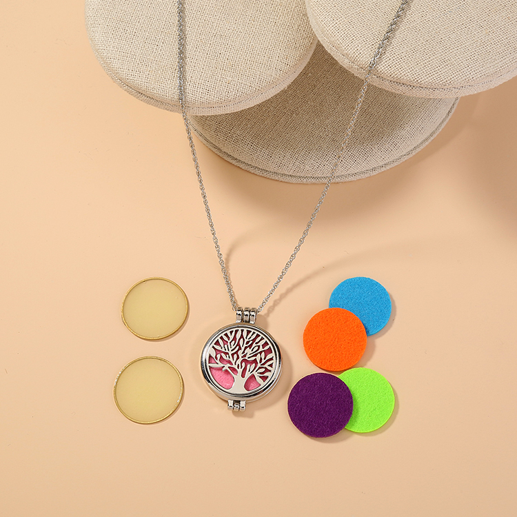 FamilyTree Of Life Charm Арома медальон подвеска ожерелье ароматерапия эфирное масло диффузор духи медальон ожерелья ювелирные изделия