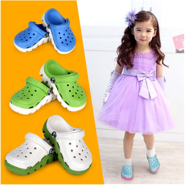 Amazon walmart best selling high quality fast delivery EVA safe non-slip antibiosis unisex children sandal kids clogs shoe