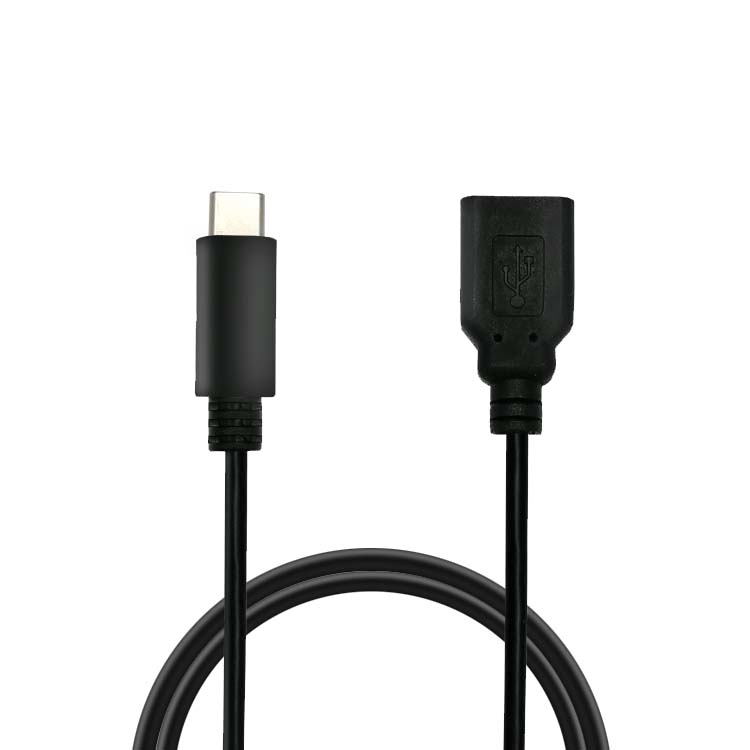 Кабель для передачи данных OTG с разъемом Usb A типа C для компьютера/ноутбука/мобильного телефона, черный