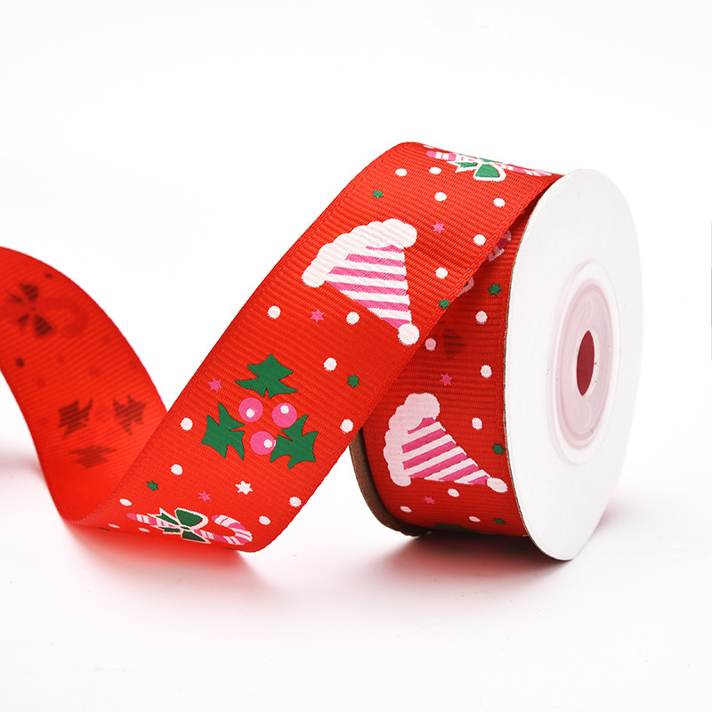 Christmas ribbon set gift wrap with New Year and Spring Festival decorative ribbon Merry Christmas