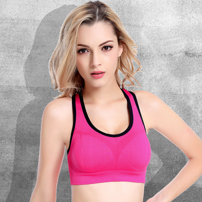 KM Racerback Sports Bras for Women- Padded Seamless High Impact Support for Yoga Gym Workout Fitness
