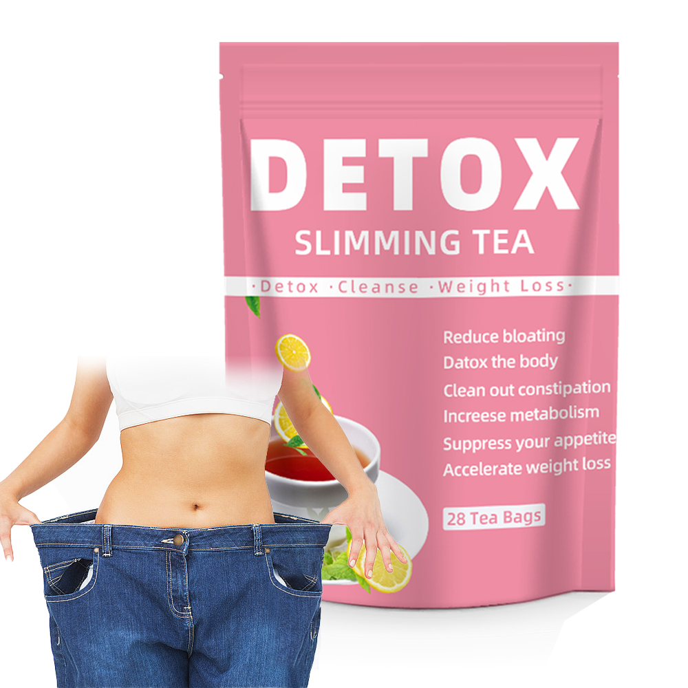 Slim Fast detox tea bag herbal belly cleanse burns fat for 28 days flat belly suitable for weight loss tea