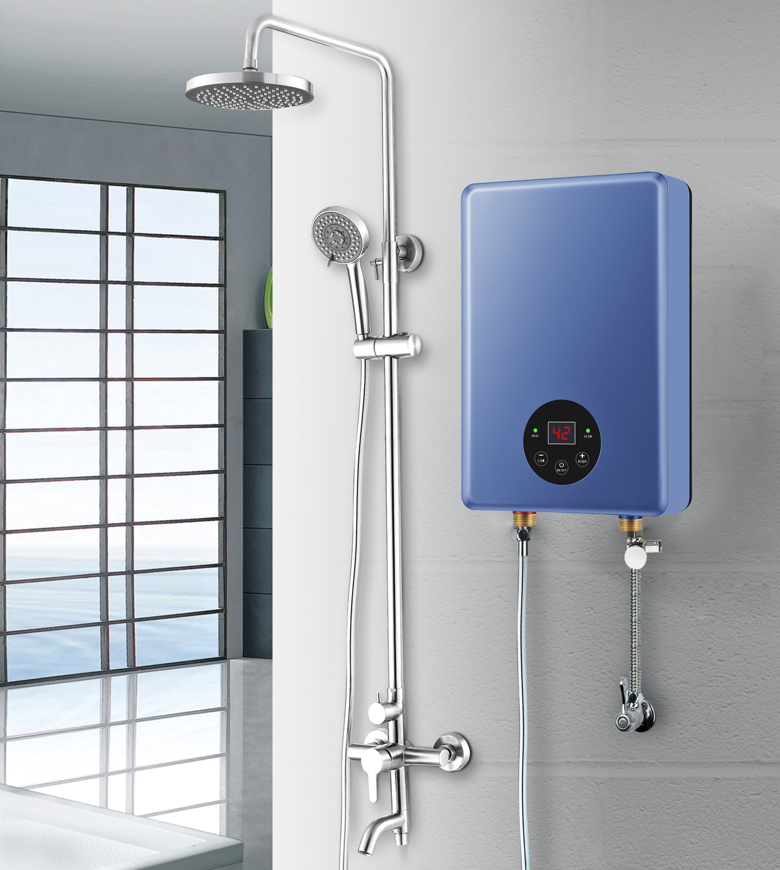 Низкая цена оптовая продажа 3.5KW 120 В Tankless Электрический проточный водонагреватель для домашнего использования
