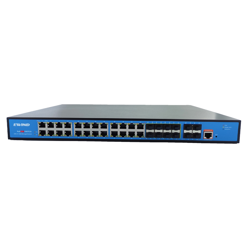 Управляемый Ethernet-коммутатор L2 +, 8 * GF, SFP-коммутатор, гигабитный, 24 порта, промышленные POE коммутаторы