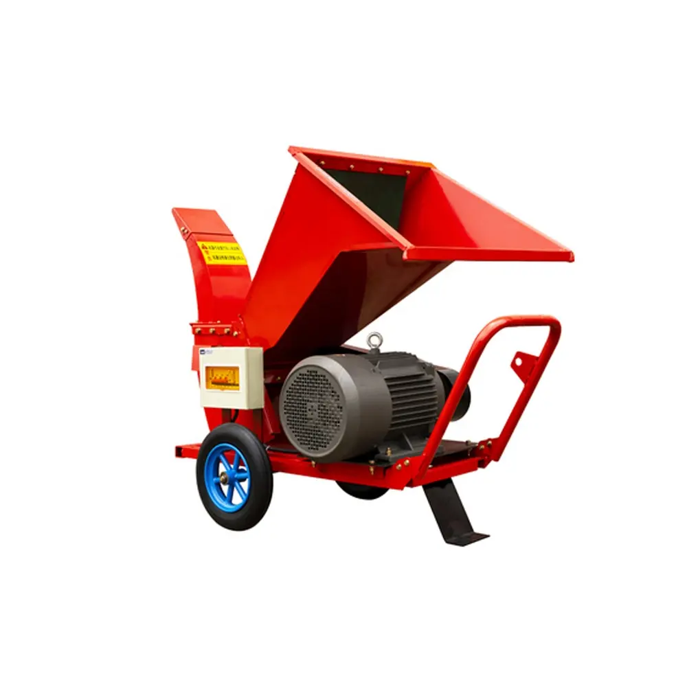 Agricultural Machinery Electric Start Wood Bamboo Garden Branches Chipper Twig Crusher