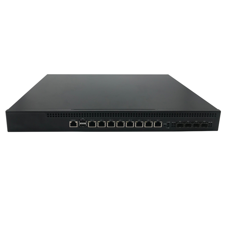 Intel H87 8 GbE LAN 1U стоечный брандмауэр ПК с сенсорным экраном 4 x GbE/10GbE для программирования в производственных условиях, 1 x RS232 консольный порт