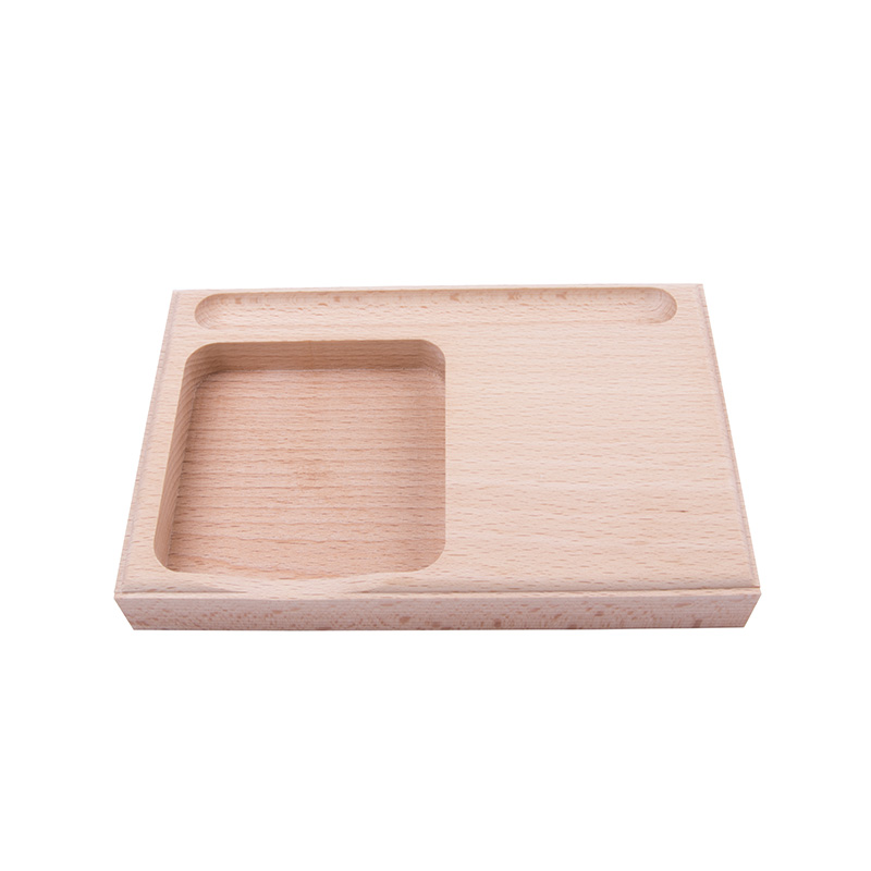office Wood Memo and Pen Holder with custom logo wooden pen holder