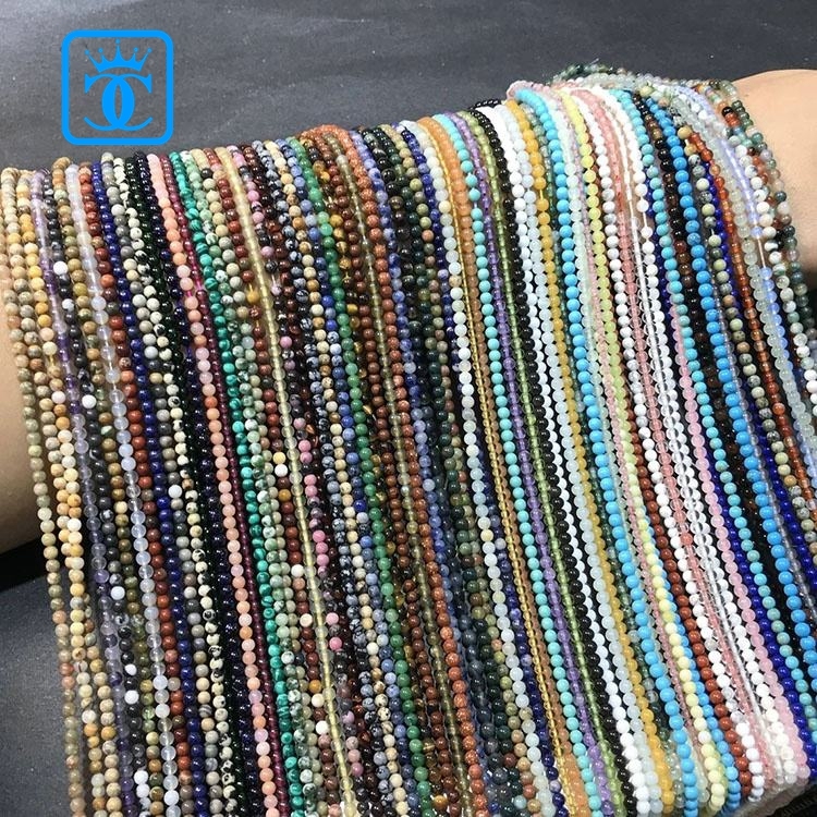 100 Options 4mm Natural Gemstone Round Smooth Beads Healing Genuine Loose Stone Beads for Jewelry Making