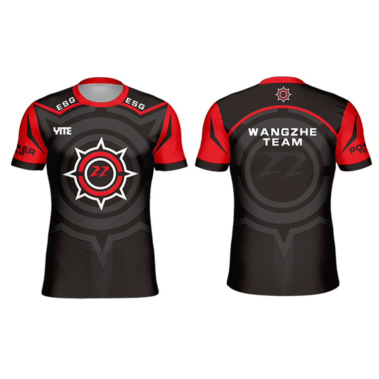 Top design custom e-sports jersey design men's breathable e-sports jersey