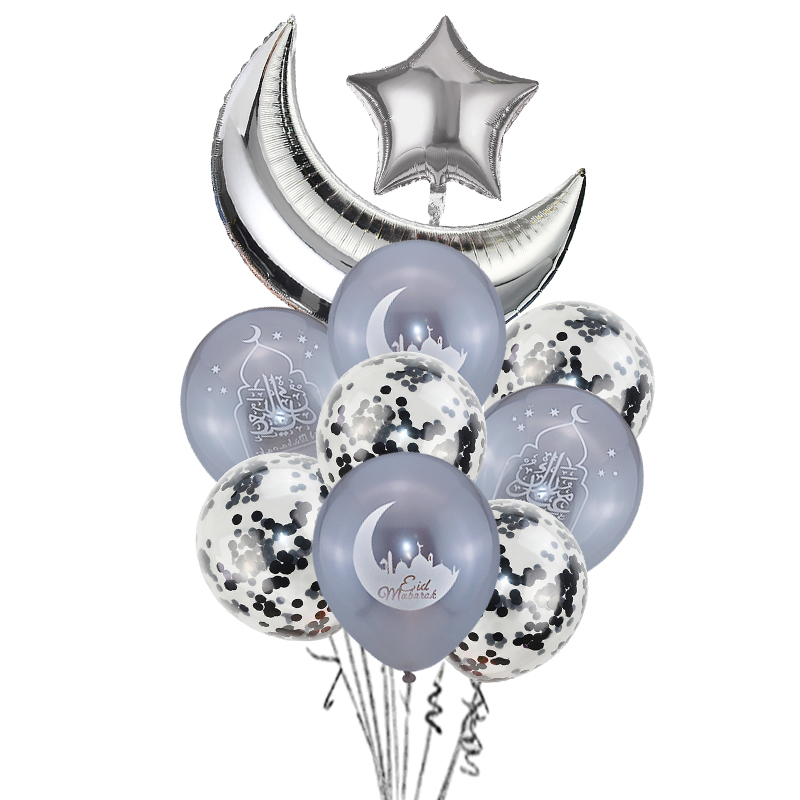 Новый Воздушный шар EID Mubarak, буквы, звезды, луна, воздушный шар Рамадан, Мусульманский Исламский ИД al-Fitr, украшения для вечеринки